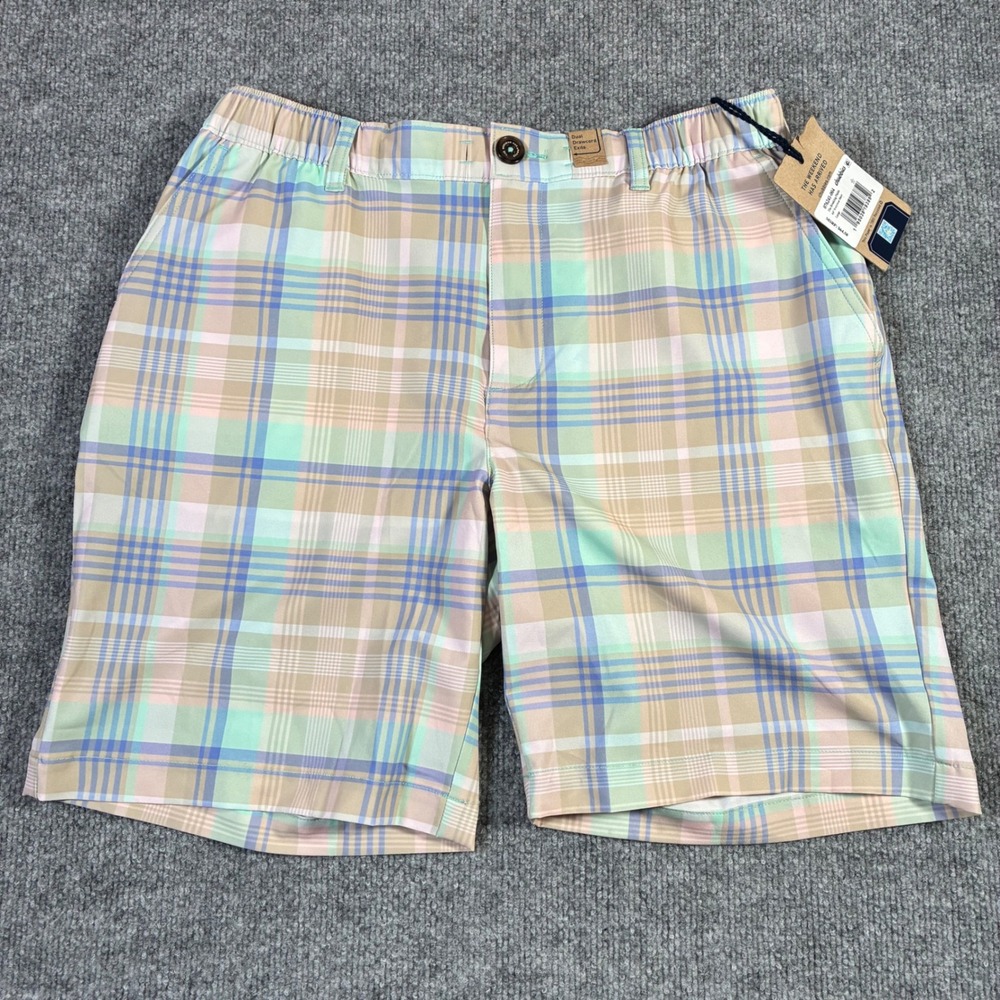 Chubbies Everywear Shorts Mens L Pastel Plaid NEW 8" Inseam Stretch